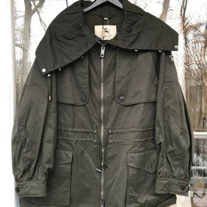 Burberry Olive Green Jacket US 10 NWT